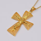 Crucifixo I Gold-plated Silver Pendant 0.3 oz - 2.0''
