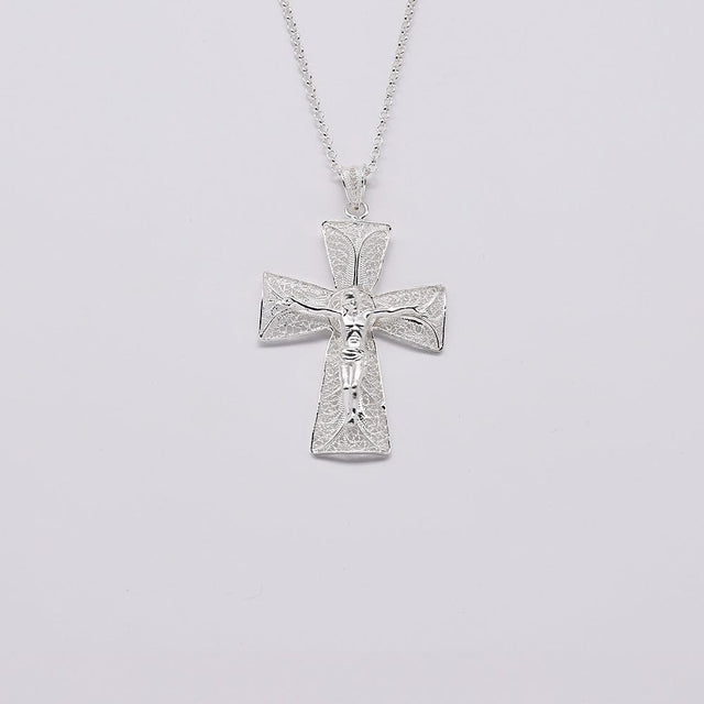 Crucifixo I Silver Filigree Pendant 0.3 oz - 2.0''