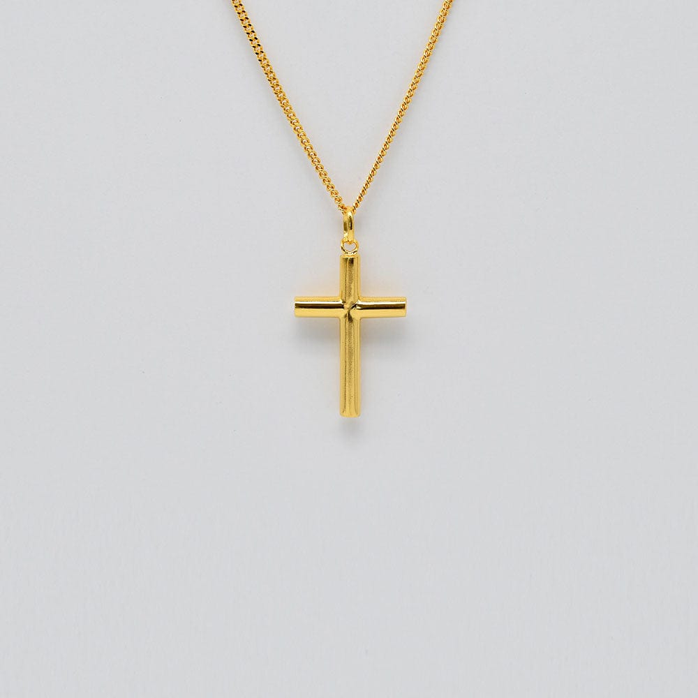 Cruz I Gold-plated Silver Necklace 2.0 oz
