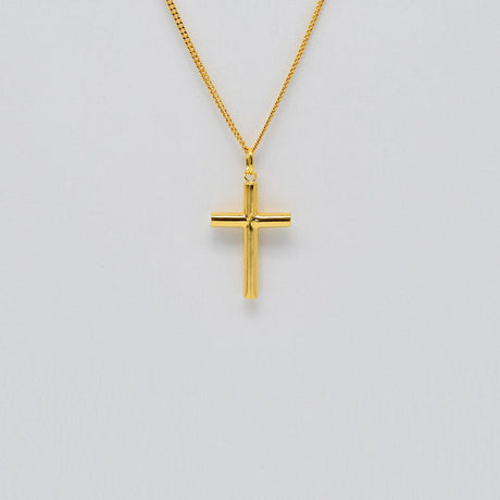 Cruz I Gold-plated Silver Necklace 2.0 oz