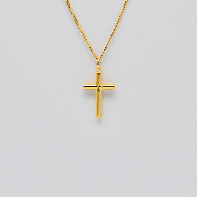 Cruz I Gold-plated Silver Necklace 2.0 oz