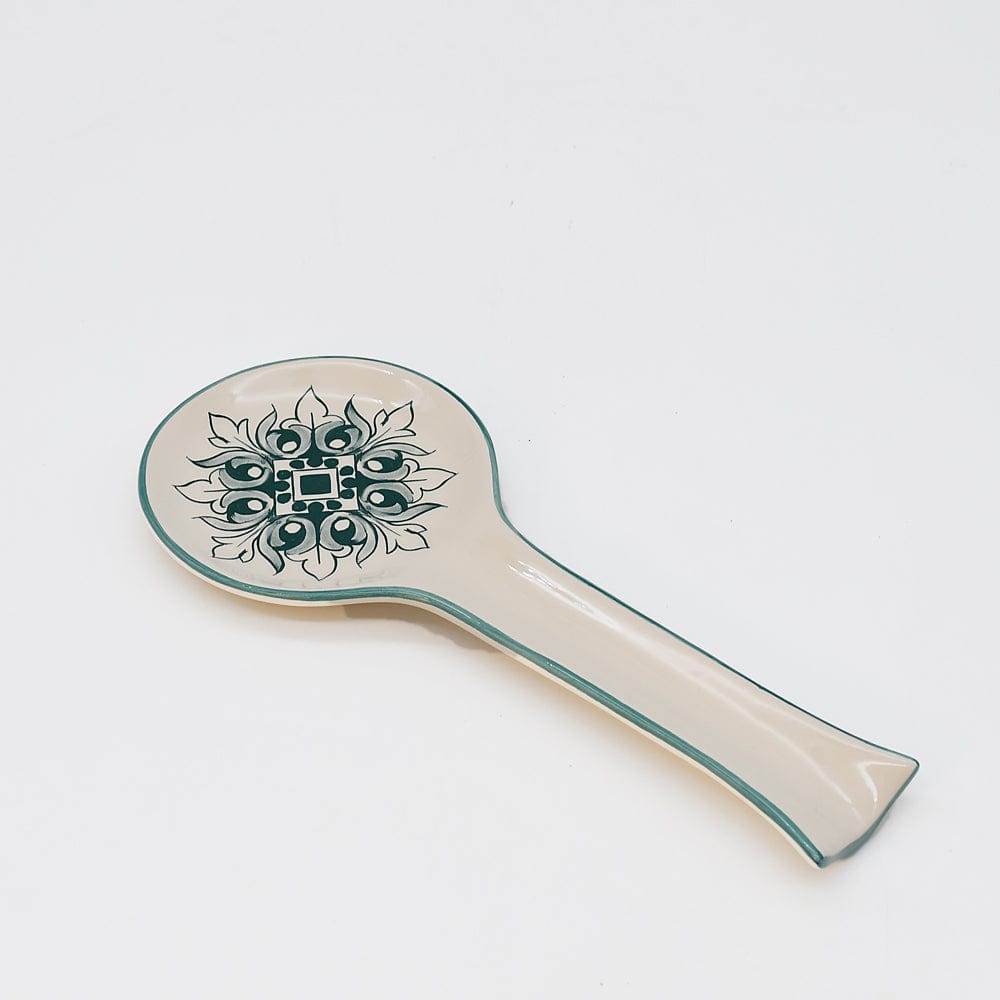 Cuillère de service en céramique "Brasão" - Verte
