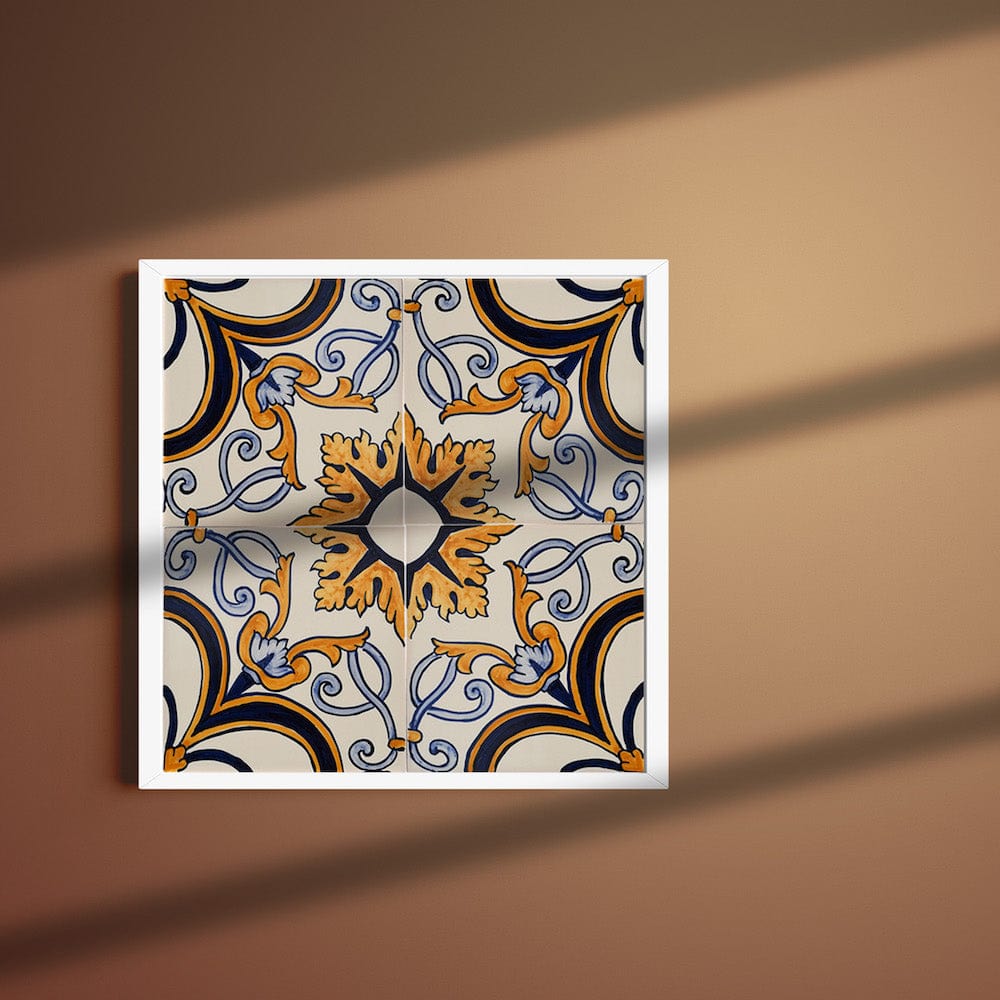 Decorative Panel of 4 azulejos 12X12'' - Pattern 14 of 30 – Luisa