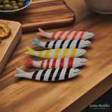 Decorative Smiling Sardine - Turquoise