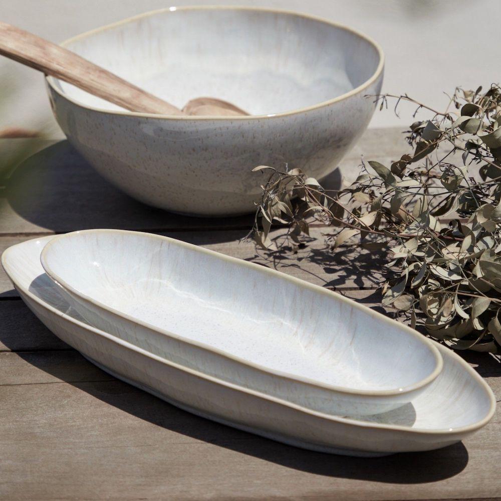 Eivissa I Fine Stoneware Dish - White - Luisa Paixao | USA