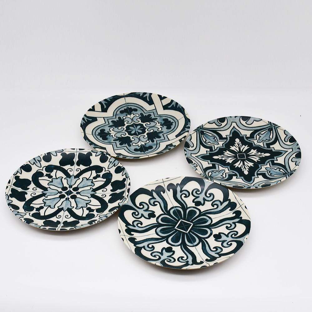 Elements I Set of 4 Fine Stoneware Plates - 21cm