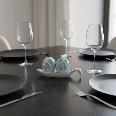 Andorinha I Ceramic Salt and Pepper Dispenser - Turquoise