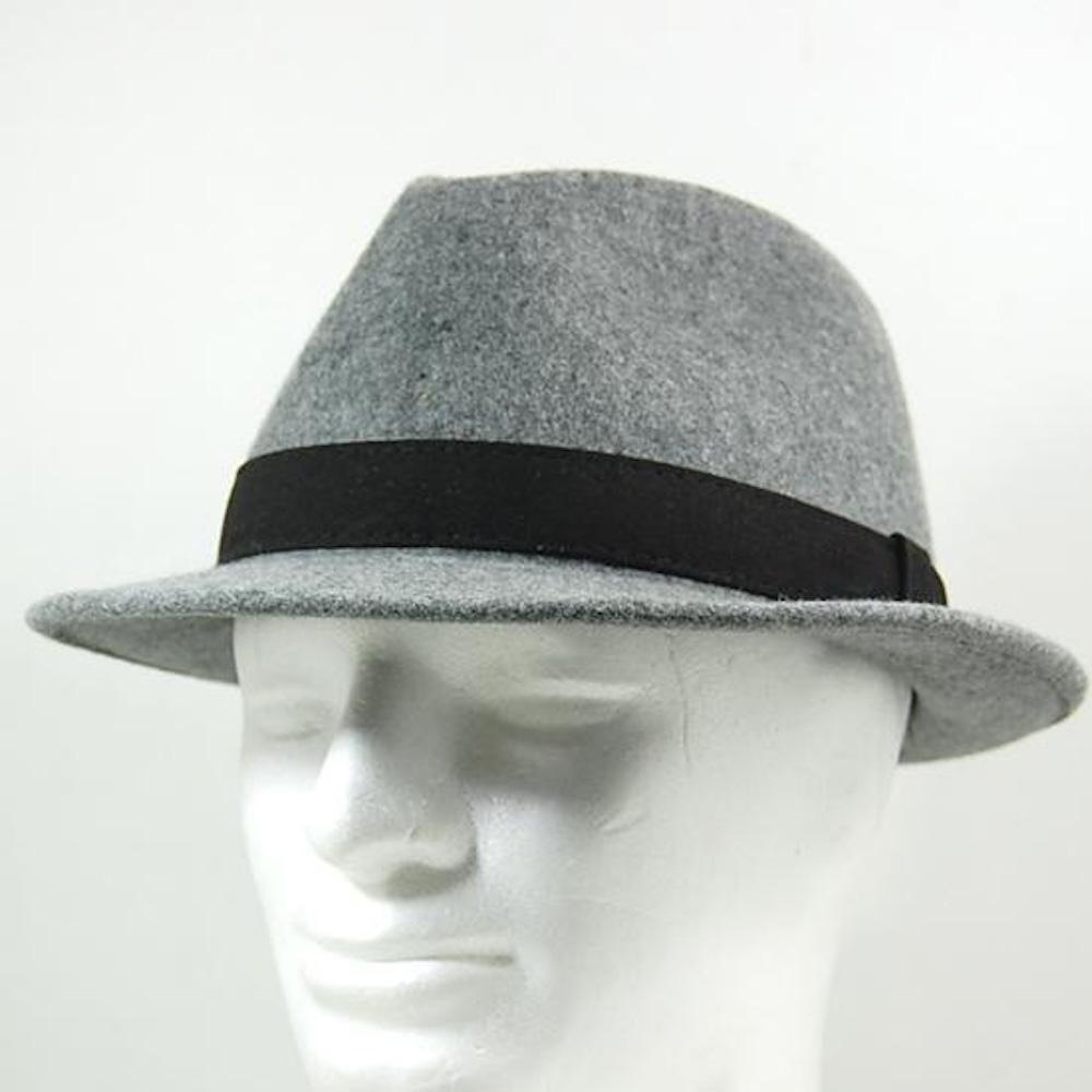Men's gray fedora hats shop