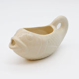 Fish-shaped Ceramic Gravy Boat - Off-white