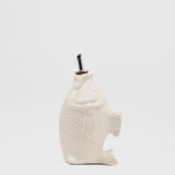 Fish-shaped Ceramic Oil Carafe - Off-white