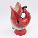 Fish-shaped Ceramic Pitcher - Pink & white