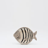 Fish-shaped Ceramic Soup Plate - Black 7.1''