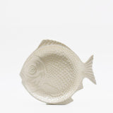 Fish-shaped Ceramic Soup Plate - Off-white