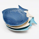 Fish-shaped Ceramic Soup Plate - Off-white