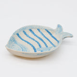 Fish-shaped Ceramic Soup Plate - Turquoise