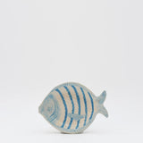 Fish-shaped Ceramic Soup Plate - Turquoise 7.1''