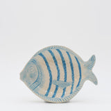 Fish-shaped Ceramic Soup Plate - Turquoise 9.8''
