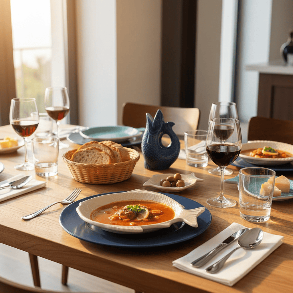 Fish-shaped Ceramic Starter Plate - Off-white