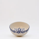 Floral I Ceramic Bowl 6.3'' - Blue