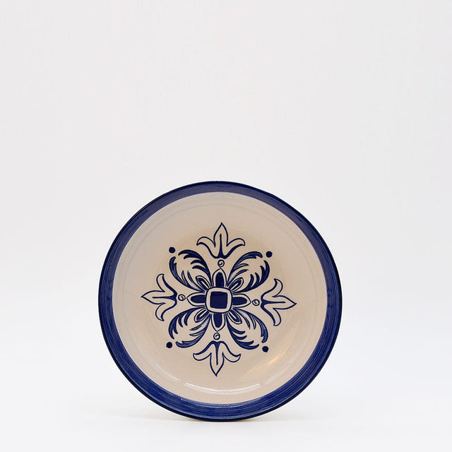 Floral I Ceramic Soup Plate 7.5'' - Blue