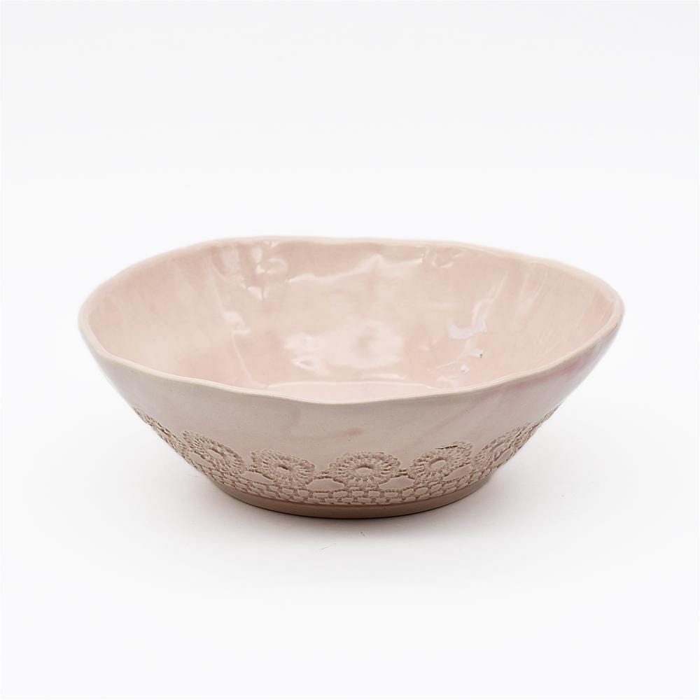 Flores I Pink salad bowl - 19cm - Luisa Paixao | USA