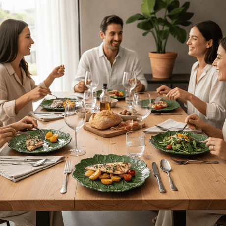 Folha I Ceramic Plate - 10.6"