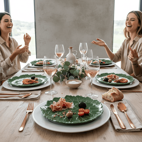 Folha I Ceramic Plate - 8.3"