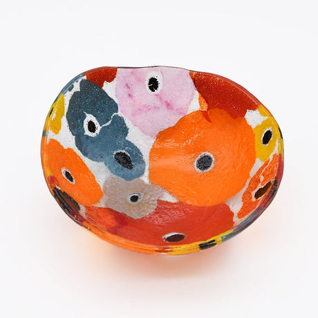 Fused Glass Bowl from Marinha Grande - 8''
