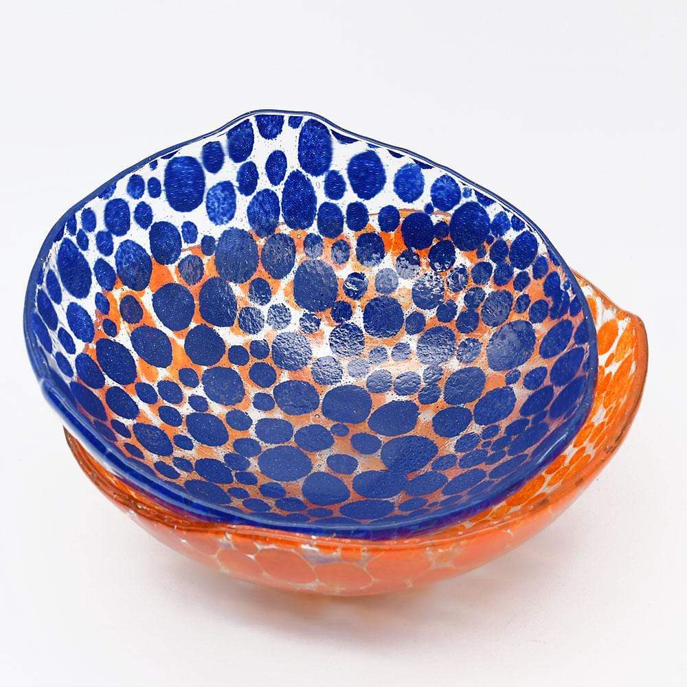 Fused Glass Bowl from Marinha Grande - 8''