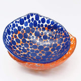 Fused Glass Bowl from Marinha Grande - 8''