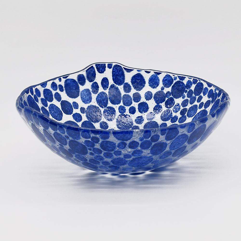 Fused Glass Bowl from Marinha Grande - 8''