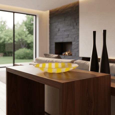 Fused Glass Platter from Marinha Grande - 11''