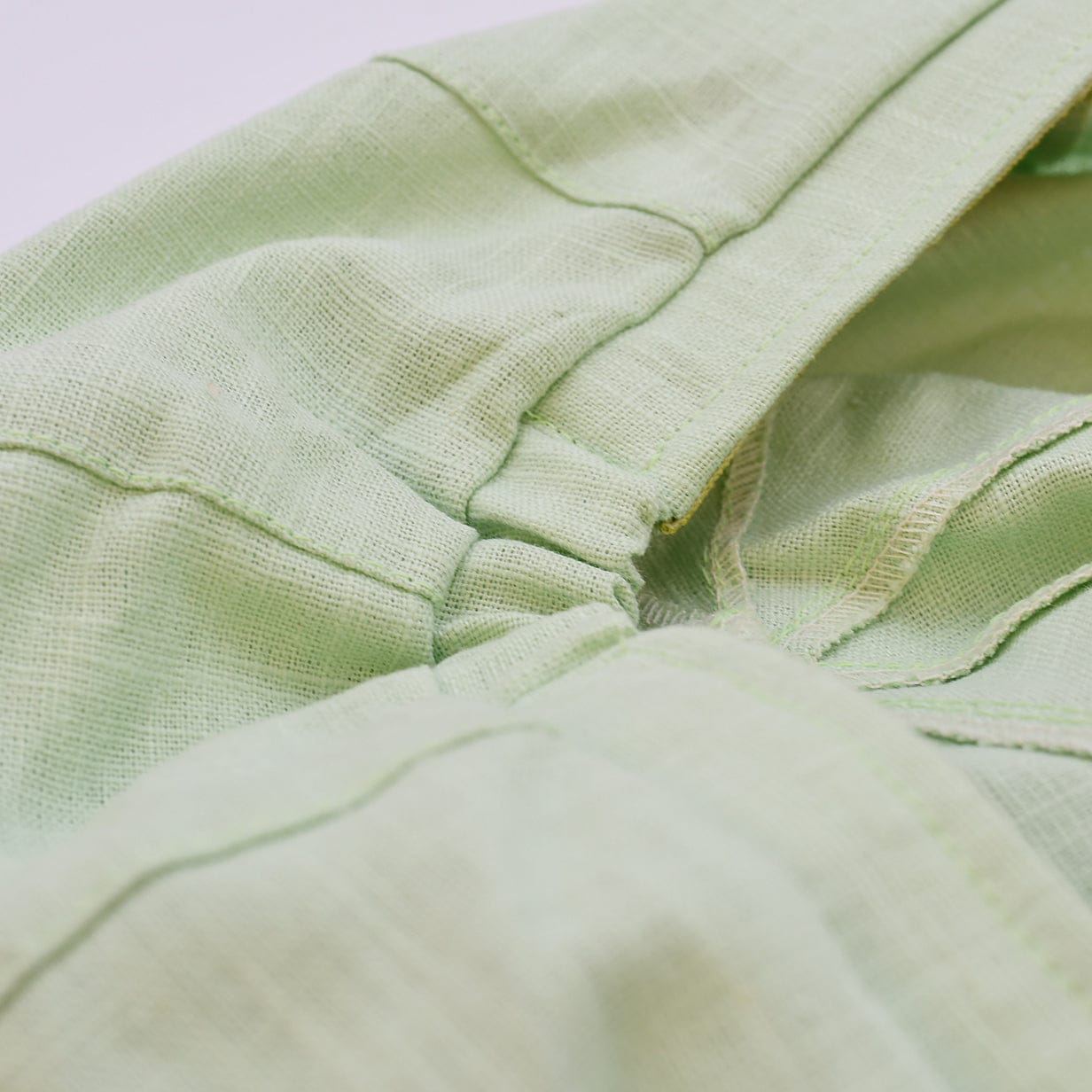 Gavroche linen Cap - Light Green