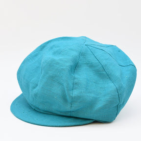 Gavroche linen Cap - Turquoise