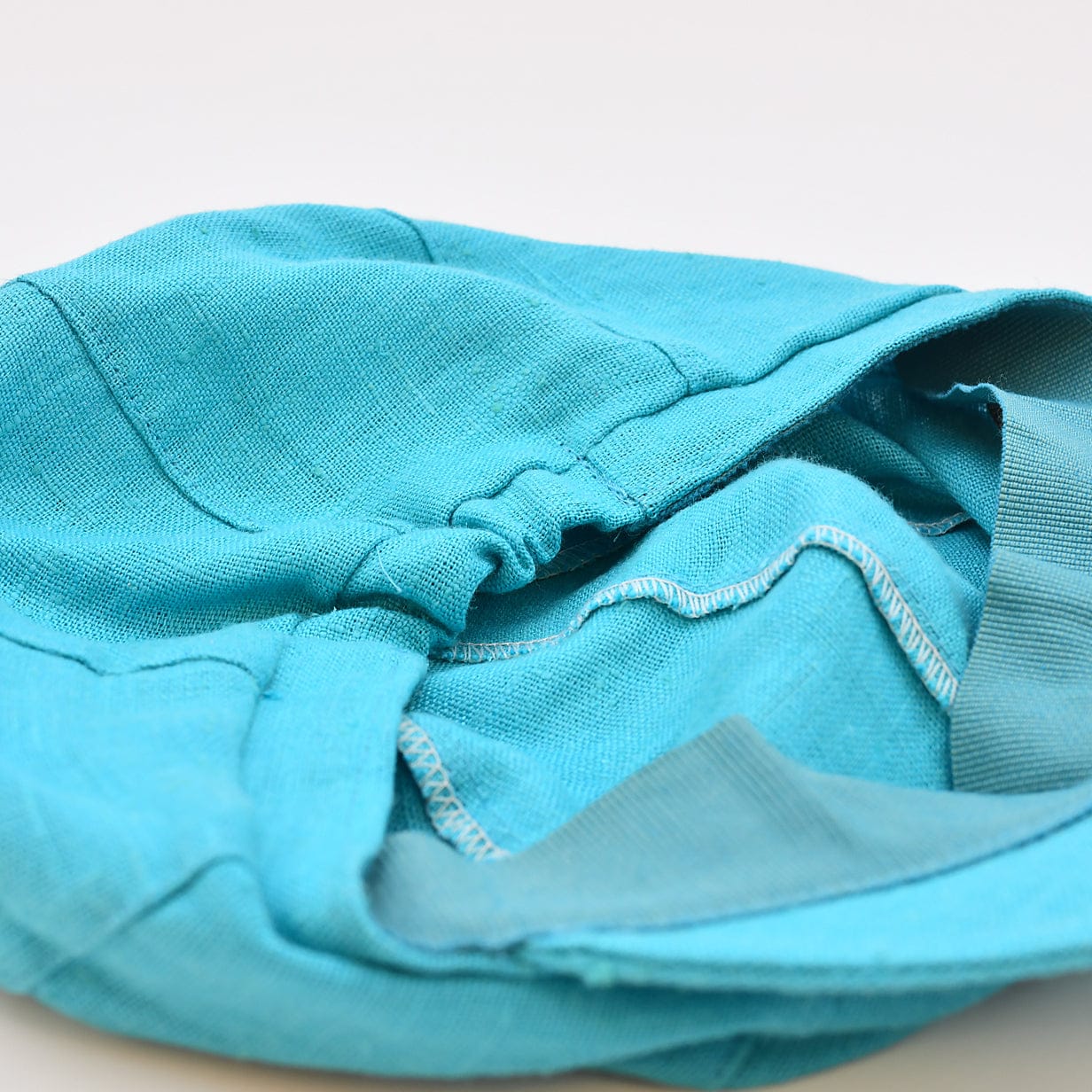Gavroche linen Cap - Turquoise