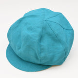Gavroche linen Cap - Turquoise