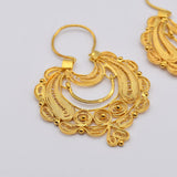 Gold-plated Silver Earrings - 1.6''
