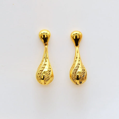 Gota de Luz I Boucles d'oreilles en argent doré