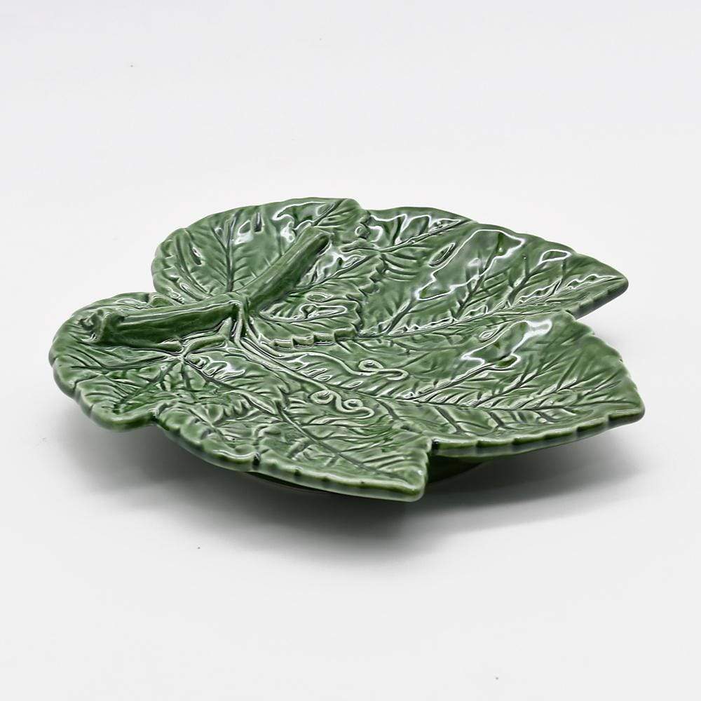 Grape Leaf Ceramic Plate - 7.1''