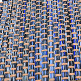 Handcrafted Mixed Fiber Rug – Blue