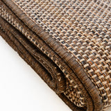 Handcrafted Mixed Fiber Rug – Brown