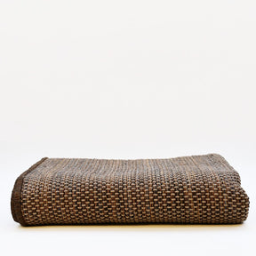 Handcrafted Mixed Fiber Rug – Brown