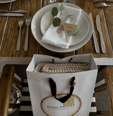 Herringbone I Cotton Fringed Blanket - Camel