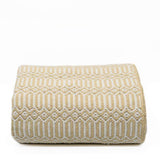 Hexa I Coton Blanket - Beige