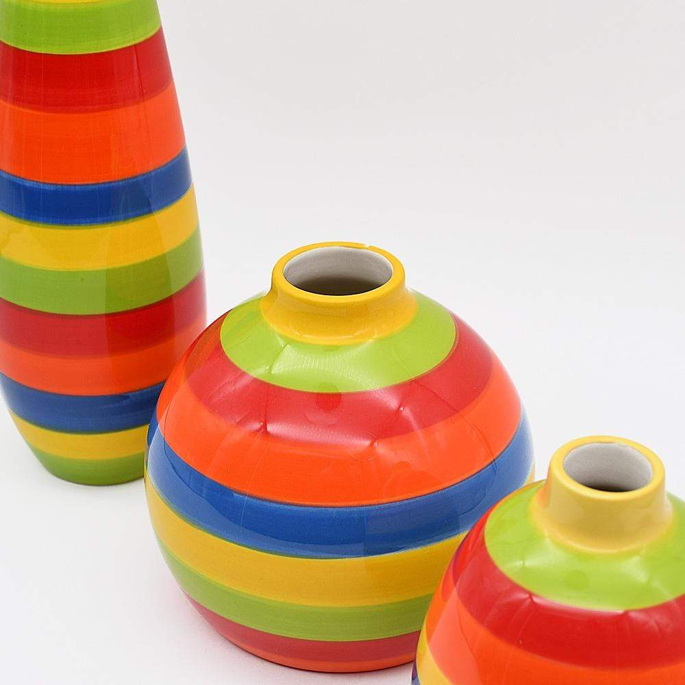 High Ceramic Vase - Multicolored