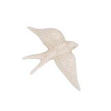 Hirondelle blanche en céramique traditionnelle Bordallo Pinheiro Hirondelle de Caldas da Rainha en céramique blanche