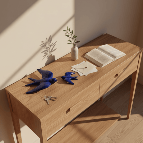 Hirondelle murale en céramique bleu cobalt du Portugal Hirondelle en céramique - Bleu cobalt