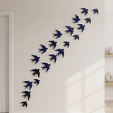 Hirondelle murale en céramique bleu cobalt du Portugal Hirondelle en céramique - Bleu cobalt