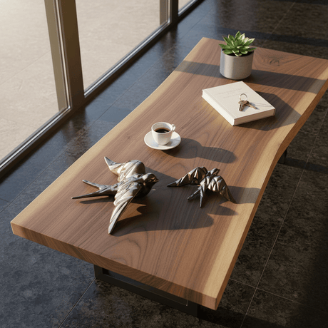 Hirondelle stylisée en céramique - Bronze