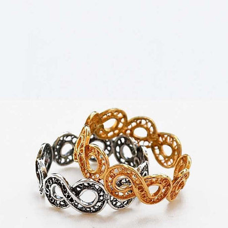 Infinito I Silver Wedding Ring 0.1 oz